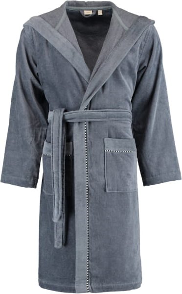 Esprit Bademantel Box Kapuze - Farbe: grey steel - 740 - M