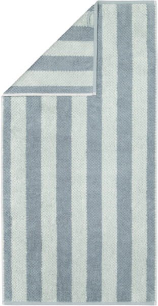 Cawö Handtücher Pure Stripes 6502 - Farbe: mystic green - 44 - Handtuch 50x100 cm