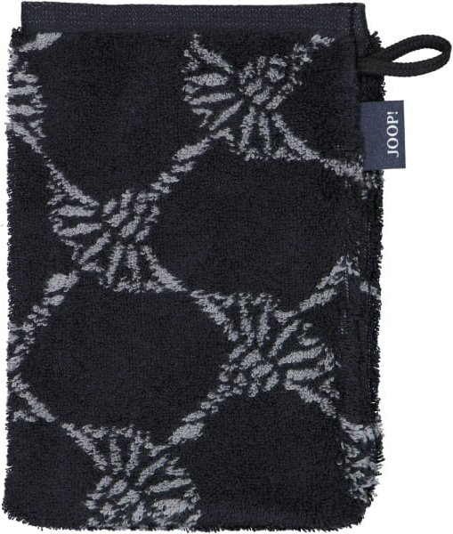 JOOP! Cornflower 1611 - Farbe: Schwarz - 90 - Waschhandschuh 16x22 cm