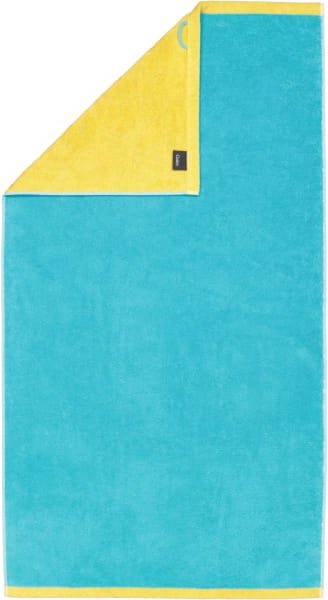 Cawö Handtücher Lifestyle Splash 7071 - Farbe: türkis/apricot - 15 - Duschtuch 70x140 cm