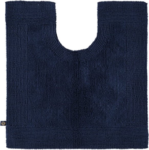 Rhomtuft - Badteppiche Prestige - Farbe: kobalt - 84 - Toilettenvorlage mit Ausschnitt 60x60 cm
