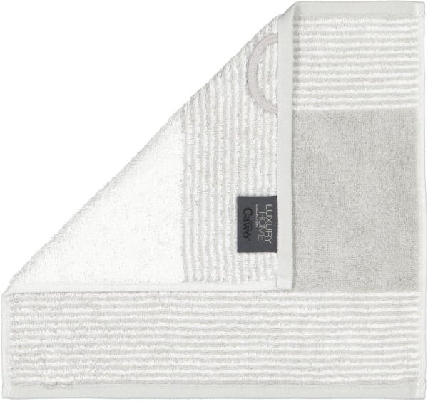 Cawö - Luxury Home Two-Tone 590 - Farbe: platin - 76 - Seiflappen 30x30 cm
