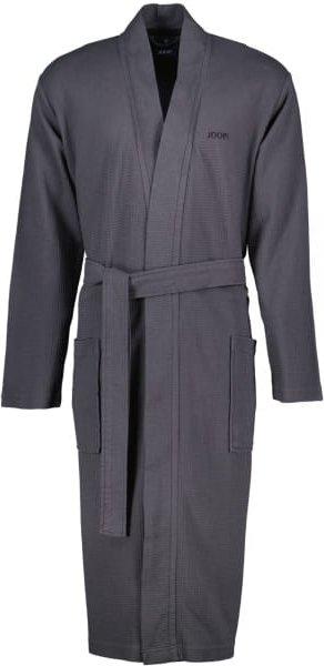 JOOP Herren Bademantel Kimono Pique 1656 - Farbe: Anthrazit - 767