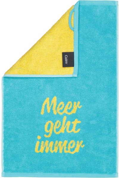 Cawö Gästetücher Postcard Towels Edition 100 - Farbe: Meer geht immer - 07 - Gästetuch 30x50 cm