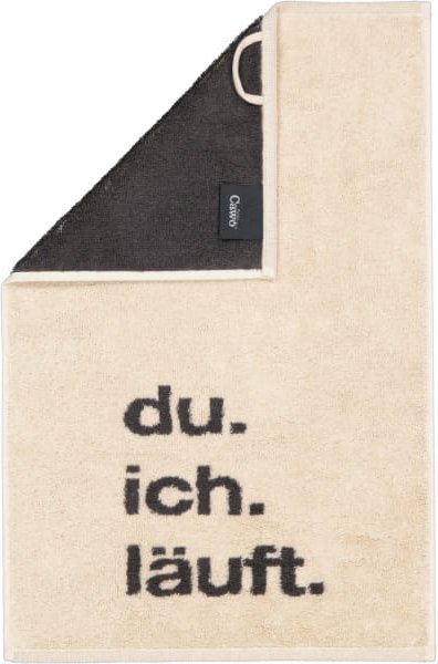 Cawö Gästetücher Postcard Towels Edition 100 - Farbe: du.ich.läuft - 13 - Gästetuch 30x50 cm
