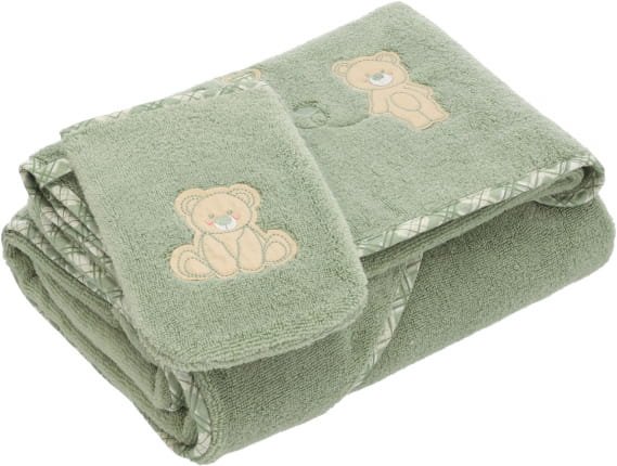 Vossen Kapuzentücher Teddy Bear Set - Farbe: eucalyptus - 5285