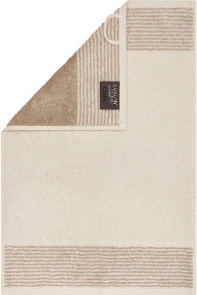 Cawö Handtücher Luxury Home Two-Tone 590 - Farbe: natur - 36 - Gästetuch 30x50 cm