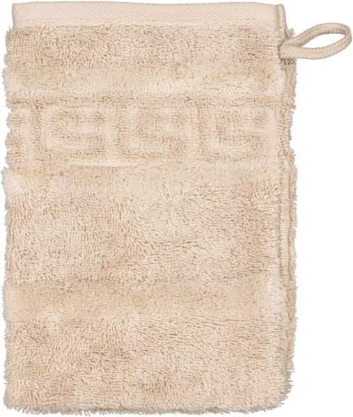 Cawö - Noblesse Uni 1001 - Farbe: 375 - sand - Waschhandschuh 16x22 cm