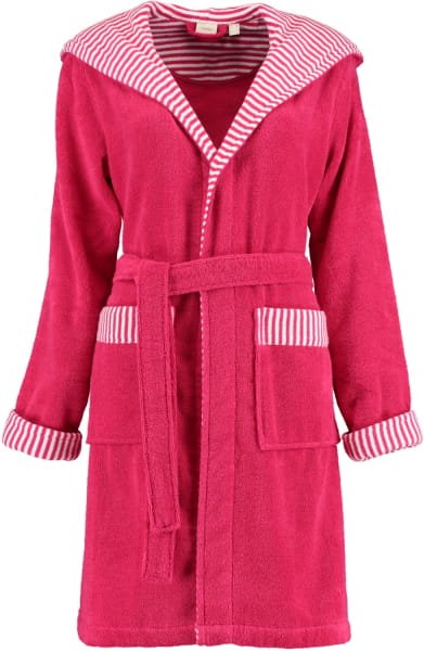 Esprit Damen Bademantel Day Kapuze - Farbe: raspberry - 362