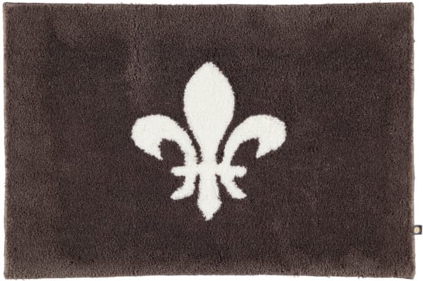 Rhomtuft - Badteppiche Lilie - Farbe: moor/ecru - 1373 - 60x90 cm