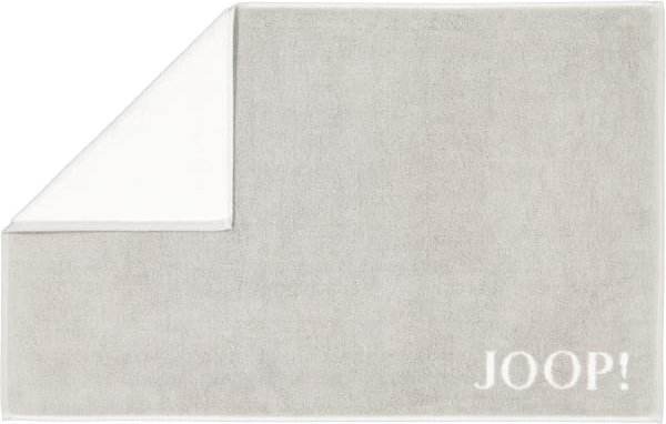 JOOP! Classic - Doubleface Badematte 1600 - 50x80 cm - Farbe: Silber/Weiß - 76