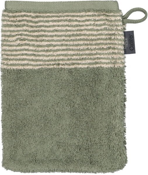 Cawö Handtücher Luxury Home Two-Tone 590 - Farbe: field - 34 - Waschhandschuh 16x22 cm