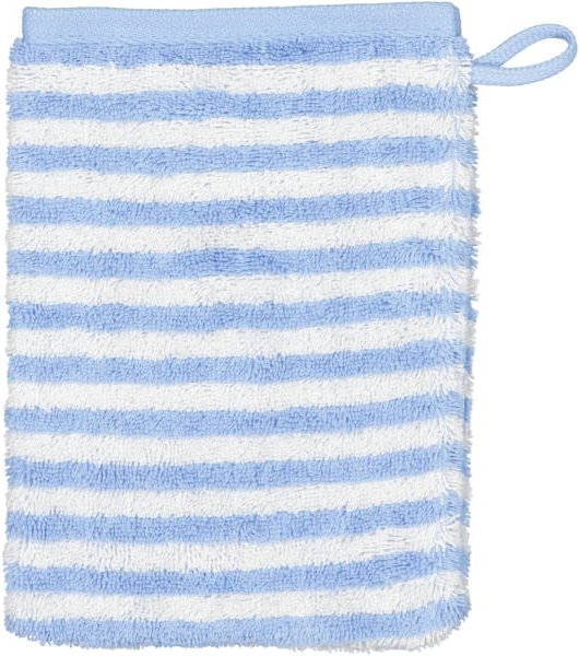 Cawö - Campus Ringel 955 - Farbe: sky - 10 - Waschhandschuh 16x22 cm