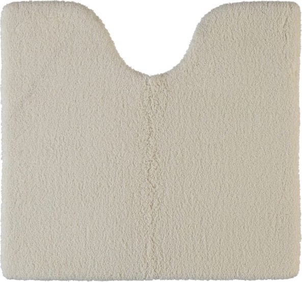Rhomtuft - Badteppiche Square - Farbe: natur-jasmin - 20 - Toilettenvorlage mit Ausschnitt 55x60 cm