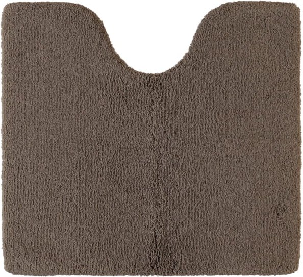 Thumbnail - Rhomtuft - Badteppiche Square - Farbe: taupe - 58 - Toilettenvorlage mit Ausschnitt 55x60 cm