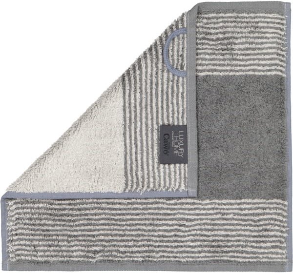 Cawö - Luxury Home Two-Tone 590 - Farbe: schiefer - 77 - Seiflappen 30x30 cm