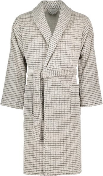 Möve Bademäntel unisex Schalkragen Eden - Farbe: nature/black - 081 - XL