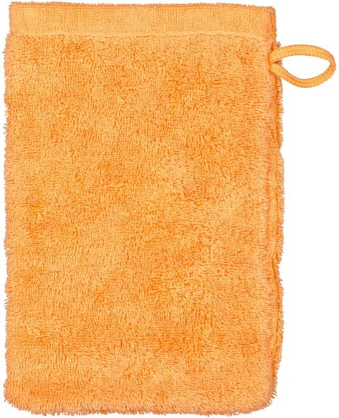 Cawö Handtücher Life Style Uni 7007 - Farbe: mandarine - 316 - Waschhandschuh 16x22 cm