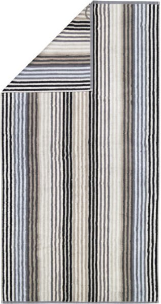 Cawö - Unique Streifen 944 - Farbe: anthrazit - 77 - Duschtuch 70x140 cm