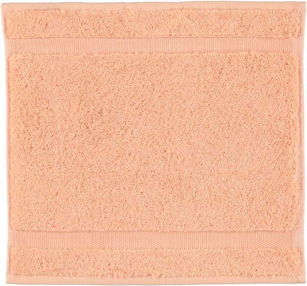 Rhomtuft - Handtücher Princess - Farbe: peach - 405 - Seiflappen 30x30 cm