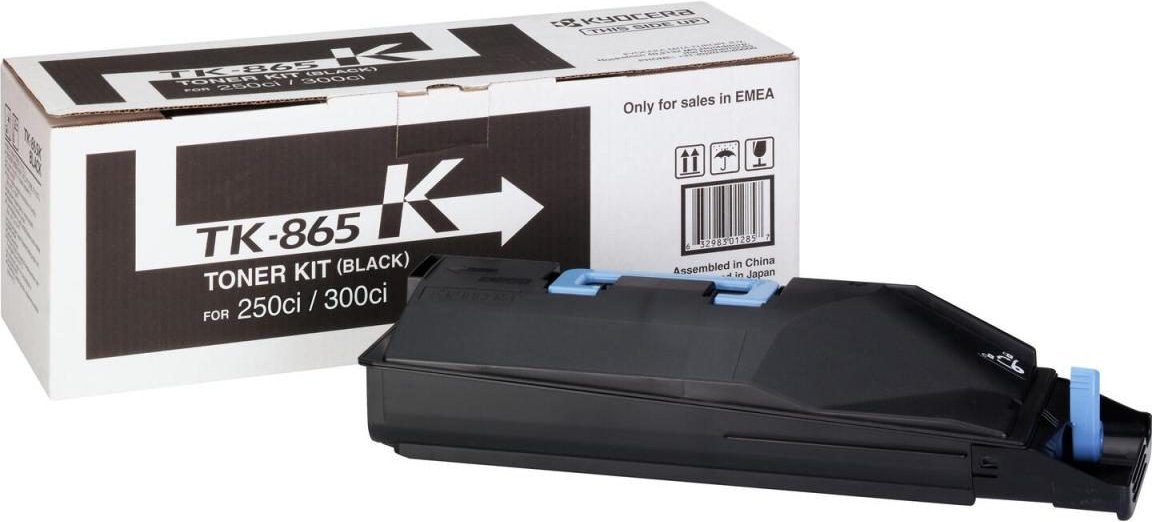 Kyocera Original TK-865K Toner schwarz 20.000 Seiten (1T02JZ0EU0) für TASKalfa 250ci, 300ci