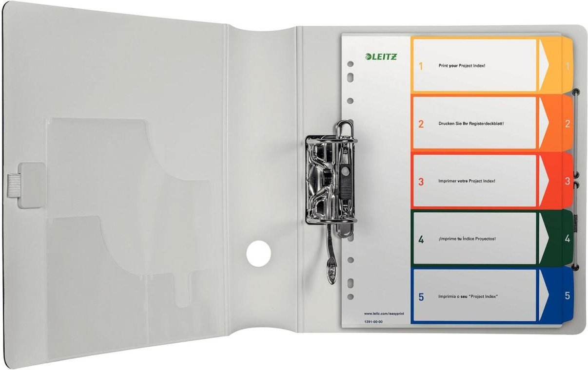 Thumbnail - LEITZ Ordnerregister 1291 Überbreite 1-5 farbig 5-teilig - 1 Satz