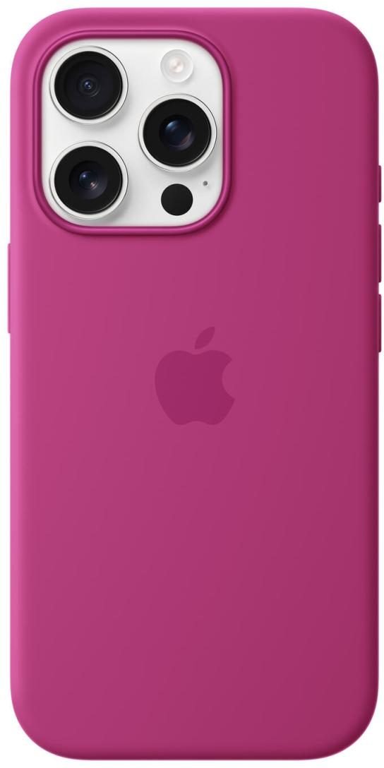 Apple Silikon Case iPhone 16 Pro mit MagSafe (fuchsia)