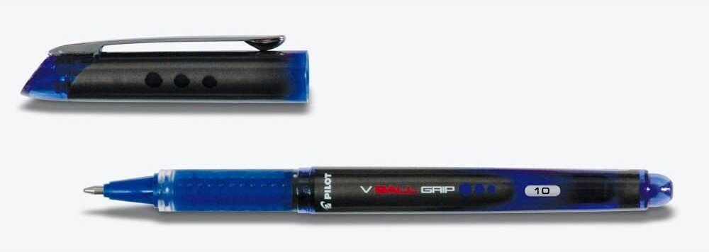 Thumbnail - PILOT V-BALL GRIP 10 Tintenroller 0,6 mm - Schreibfarbe blau