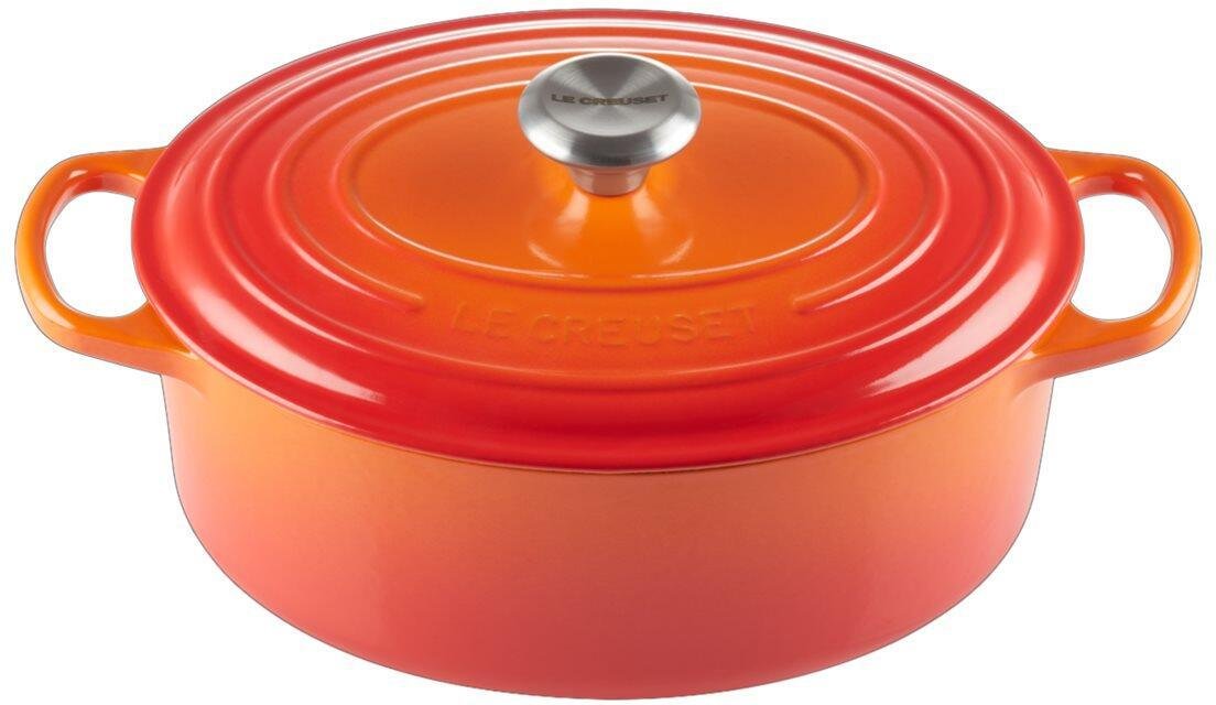 Le Creuset Signature Bräter oval 29 cm, ofenrot