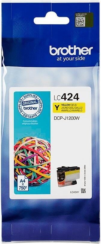 Brother Original LC-424Y Druckerpatrone - gelb (LC424Y)
