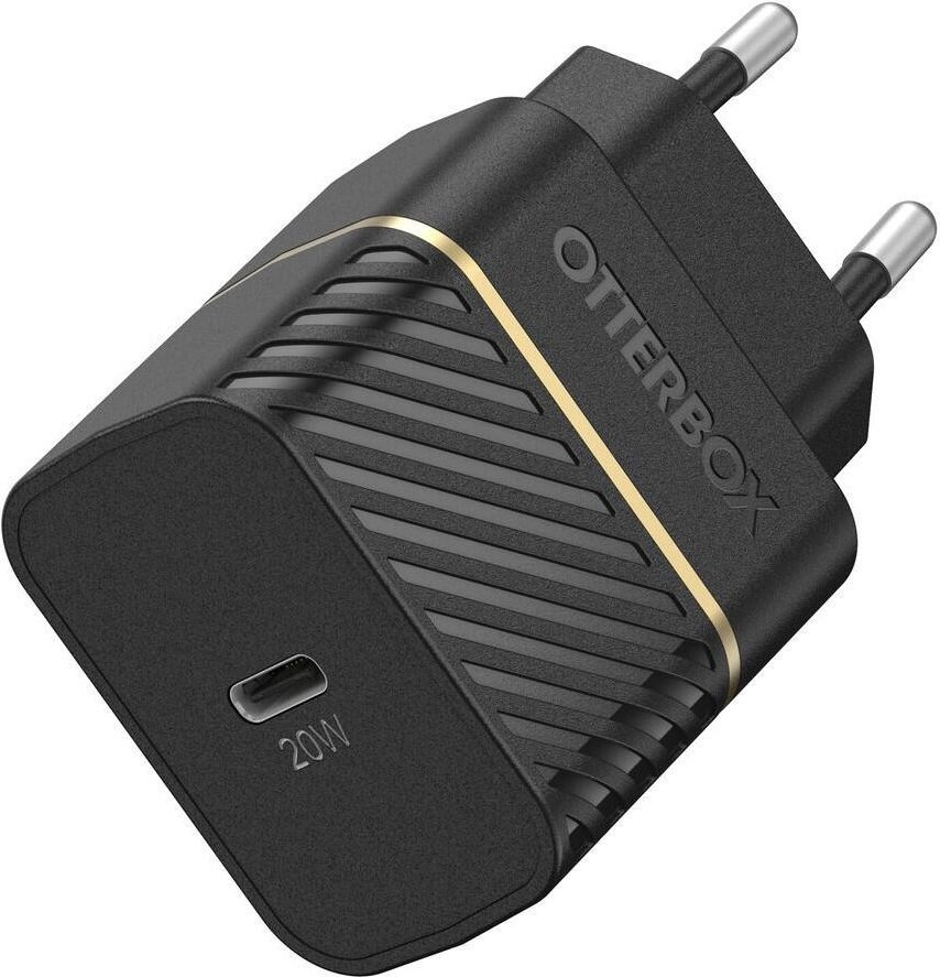 OtterBox 20 Watt Schnellladegerät mit USB-C (Schwarz)
