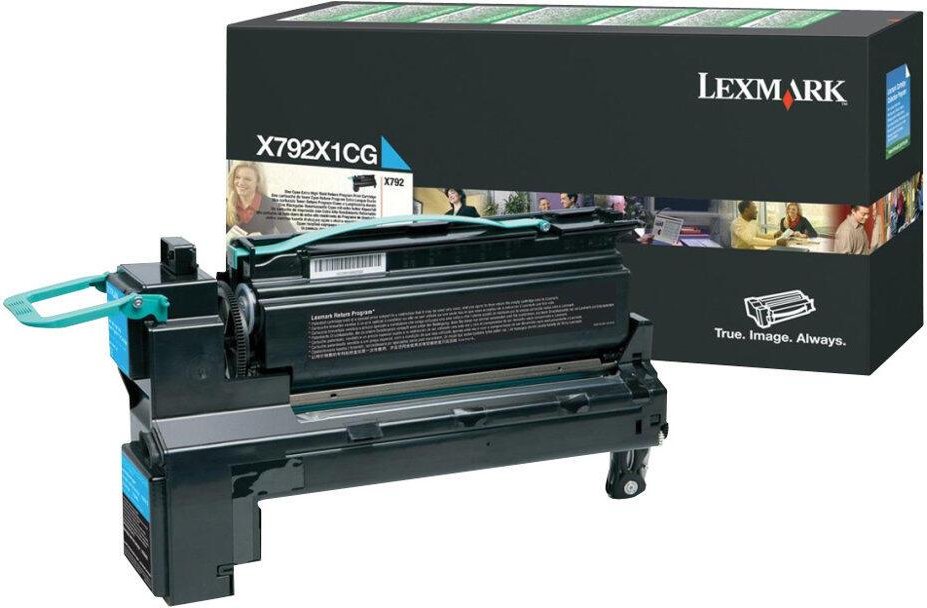 Lexmark Original Toner cyan 20.000 Seiten (X792X1CG) für X792de/dte/dtfe/dtme/dtpe/dtse
