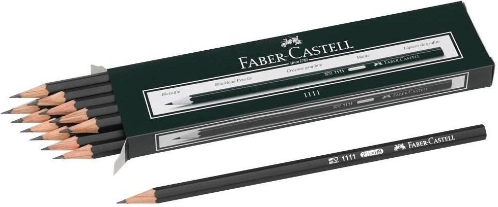 Thumbnail - Faber-Castell 1111 Bleistifte HB - 12 Stück schwarz