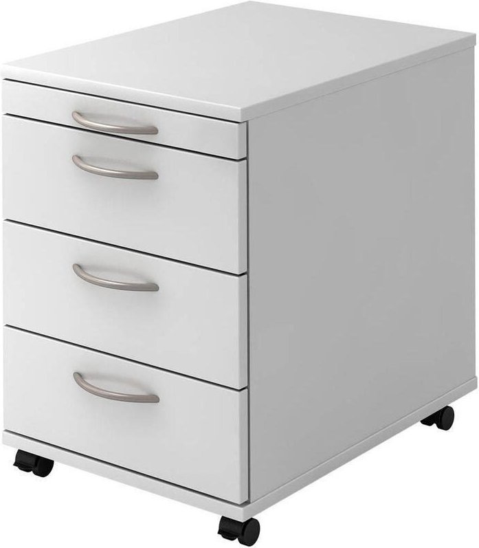 HAMMERBACHER Rollcontainer V1606/W/W/BO weiß