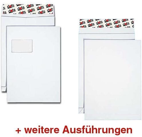 dots Versandtaschen DIN B4 weiß