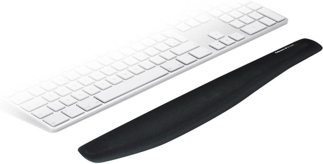 Fellowes Tastatur-Handballenauflage PlushTouch schwarz