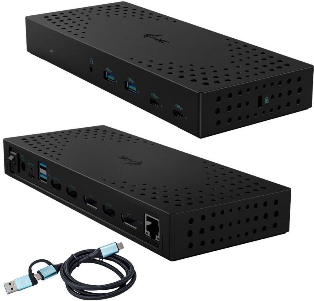 Thumbnail - I-TEC USB 3.0 USB-C Thunderbolt 3x 4K Docking Station Gen 2 + Power Delivery 100W