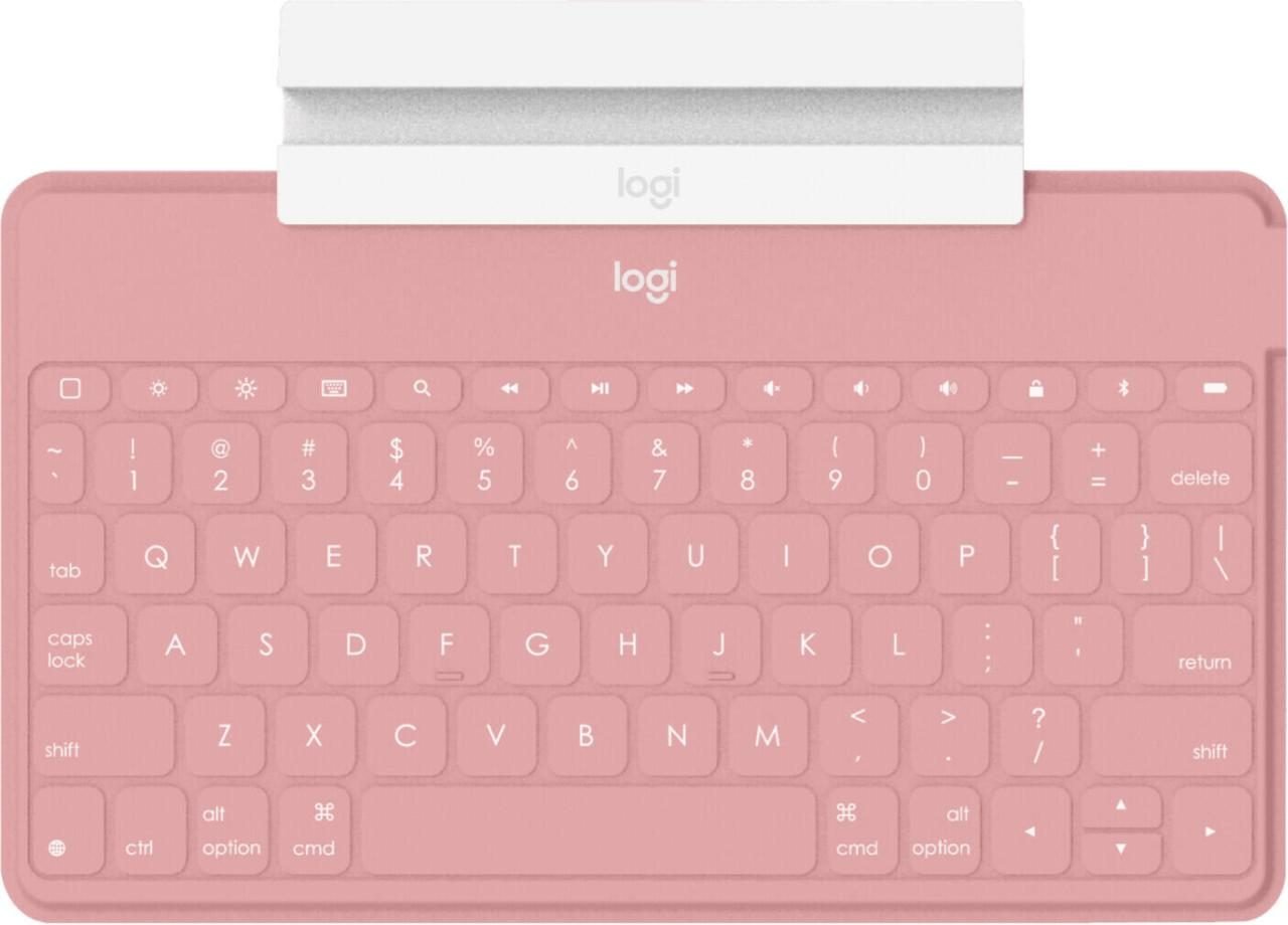 Thumbnail - Logitech Keys-to-go Bluetooth-Tastatur mit iPhone-Halterung blush