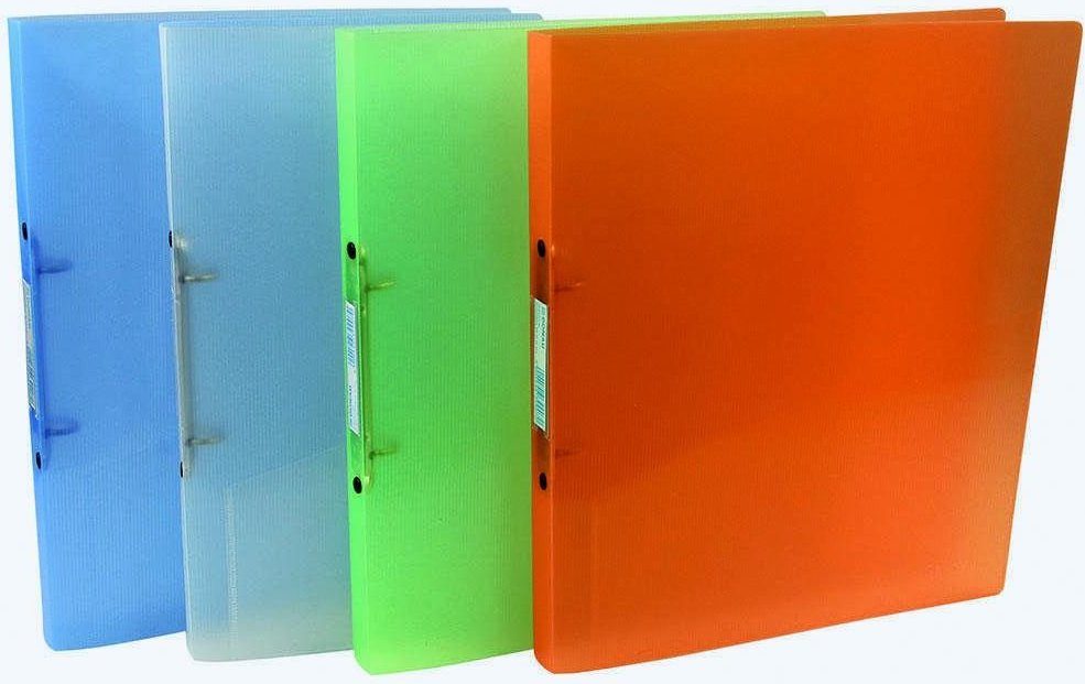DONAU Ringbücher 2-Ringe DIN A4 2.5 cm weiß, blau, grün, orange