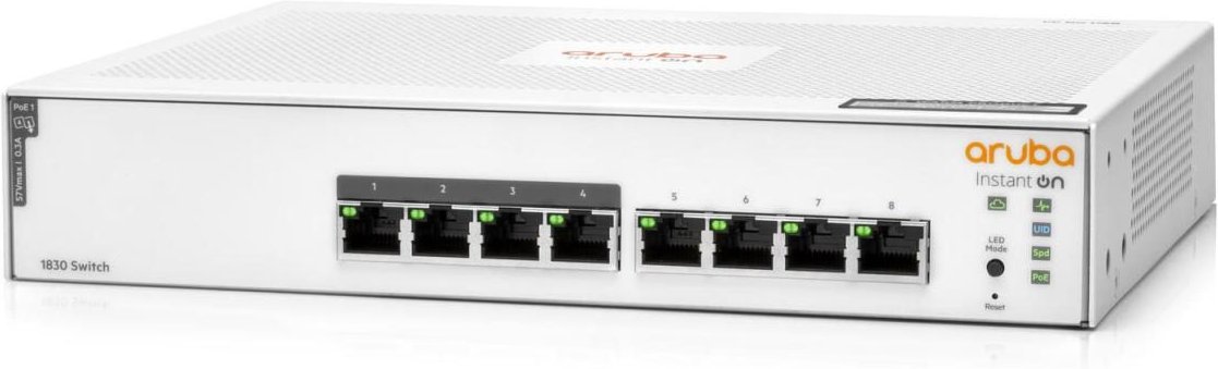 Thumbnail - HPE Networking Instant On 1830 8G 4p PoE 65W Switch Klasse 4 EU lüfterlos 0dB