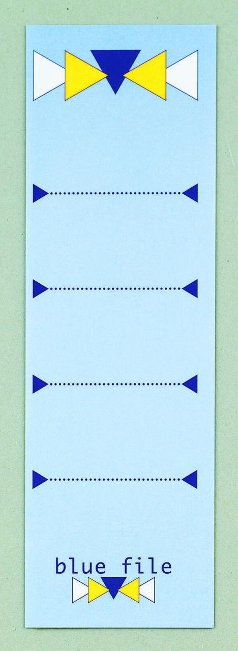 bluefile Ordneretiketten für 8 cm Rückenbreite 60,0 x 190,0 mm