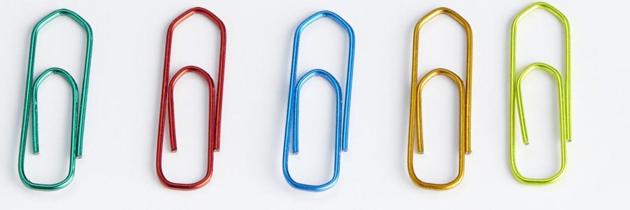 Gowi Büroklammern Metall farbsortiert