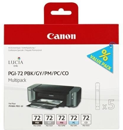 Canon Original PGI-72 Druckerpatronen 5er-Multipack - PBK/GY/PM/PC/CO