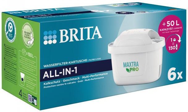 BRITA Maxtra Pro All-in-1 Wasserfilterkartusche 6 Stück