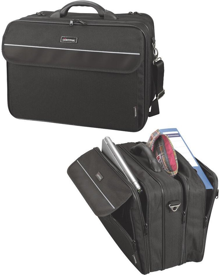 Thumbnail - LIGHTPAK Laptoptasche CORNICHE schwarz bis 43,2 cm (17 Zoll)
