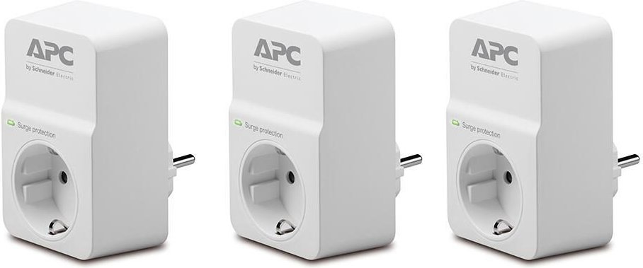 APC PM1W-GR 3er Set Essential SurgeArrest 1 Ausgang, 230 V