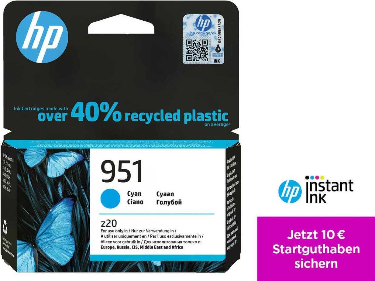 Thumbnail - HP Original 951 Druckerpatrone - cyan (CN050AE)