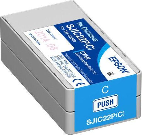 Epson Original SJIC22P Druckerpatrone cyan 32ml (C33S020602)