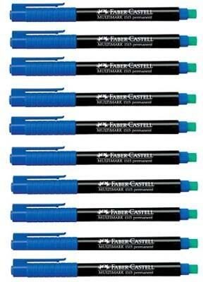 FABER-CASTELL Multimark 1513 F permanent Folienstifte 0.6 mm Blau