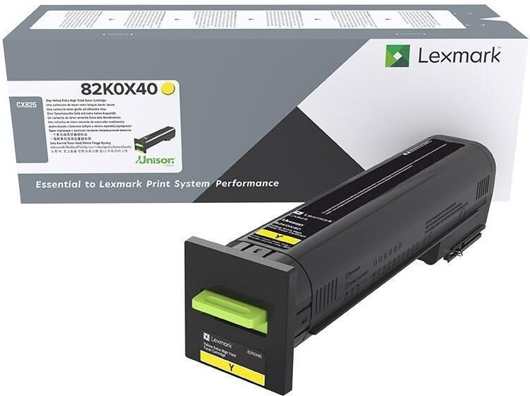 Lexmark Original Toner Standard Variante - CX825 gelb 22000 Seiten (82K0X40)